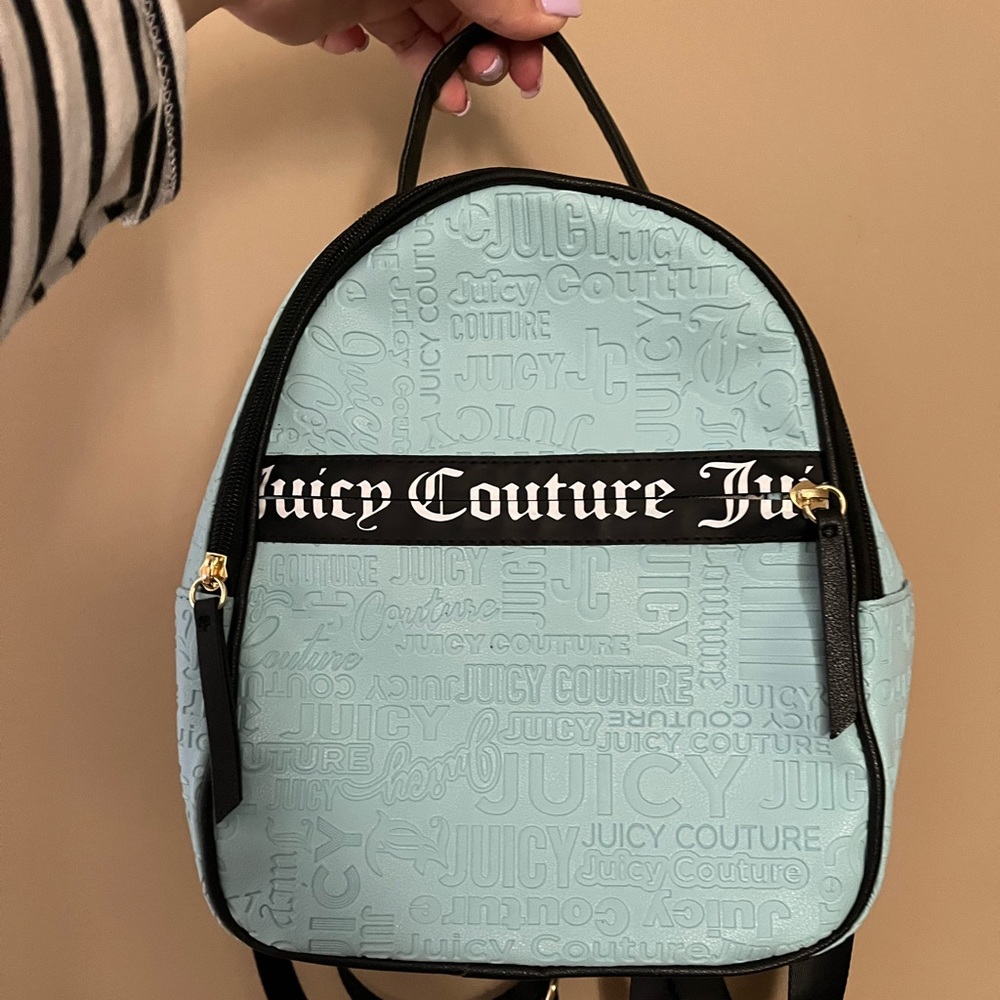 NWOT Juicy couture teal embroidered small backpack